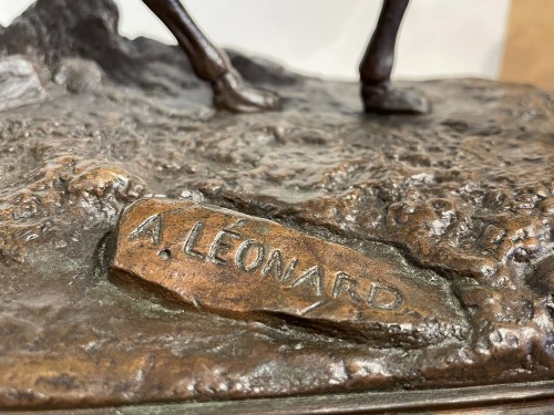 Sculpture Sculpture en Bronze - Alexandre LEONARD (1821-1877) - Méhariste