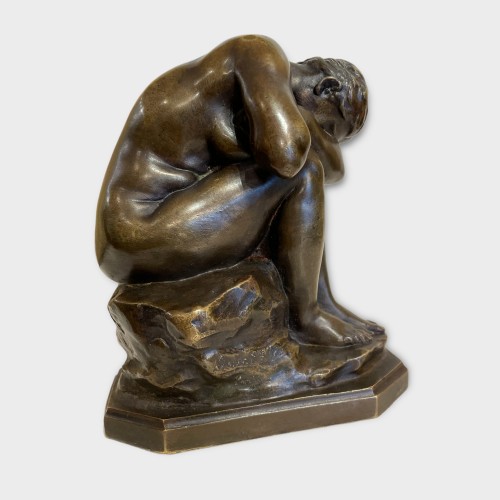 Jules DALOU (1838-1902) - Le Miroir Brisé (The Broken Mirror) - 