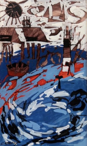 Claude Venard (1913-1999) - The channel - Paintings & Drawings Style 