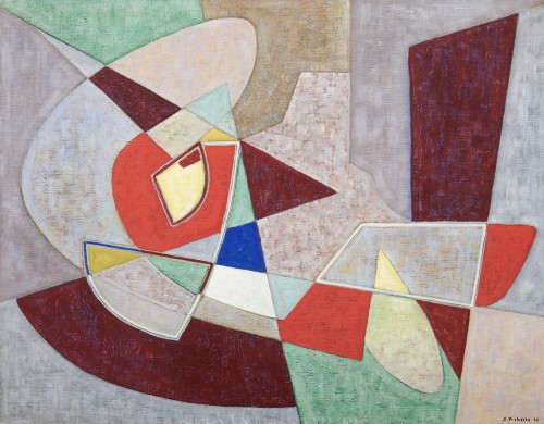 Composition, James Pichette (1920-1996) - Tableaux et dessins Style Années 50-60