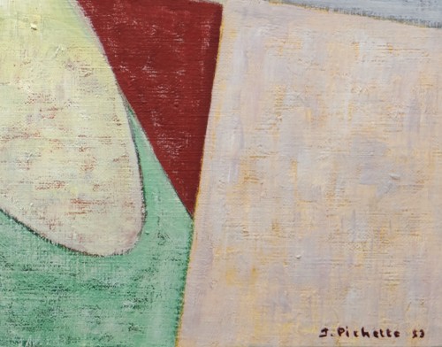 Tableaux et dessins Tableaux du XXe siècle - Composition, James Pichette (1920-1996)