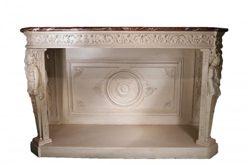 Grey Lacquered Wood Console