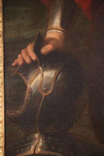 Portrait représentant un homme en armure - Galerie Pellat de Villedon