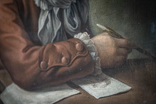 Portrait d’un jeune garçon dessinant - Tableaux et dessins Style Louis XVI