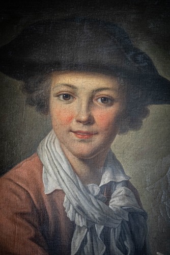 Portrait d’un jeune garçon dessinant - Galerie Pellat de Villedon