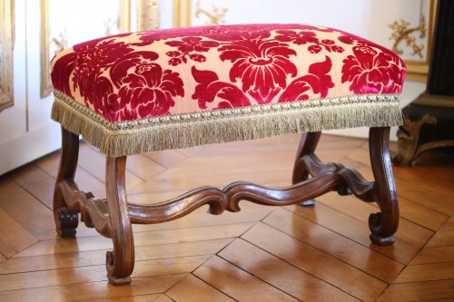 Pair of stools, Louis XIV period - Seating Style French Regence