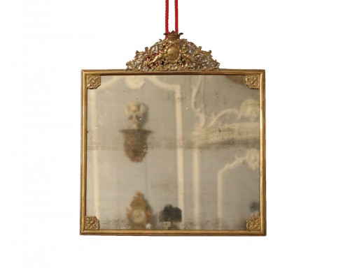 Miroir rectangulaire en bronze 