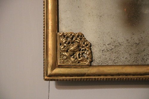 A Louis XIV Rectangular bronze mirror - 