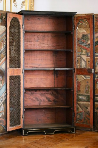 Bibliothèque en marqueterie Boulle - Mobilier Style Louis XIV