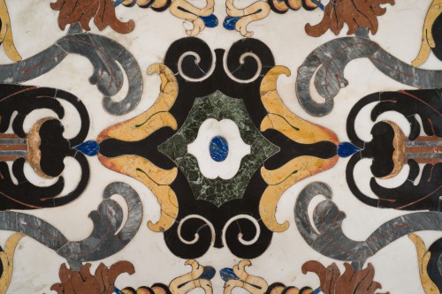Louis XIV - Table en marqueterie de marbre
