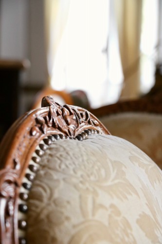 Suite de quatre fauteuils à la reine estampillés Tilliard - Sièges Style Louis XV