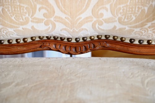 Antiquités - Suite de quatre fauteuils à la reine estampillés Tilliard