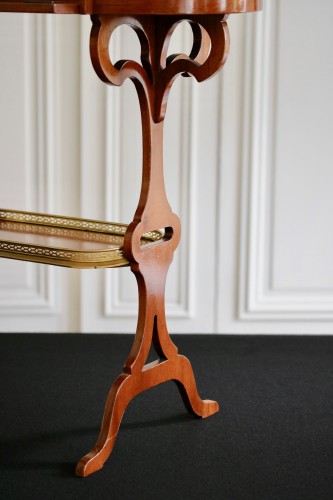 Table tricoteuse Louis XVI en acajou - Mobilier Style Louis XVI