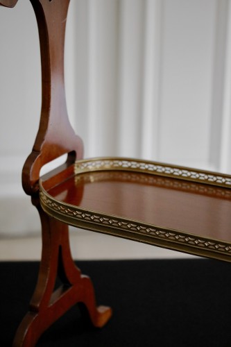 18th century - Louis XVI mahogany tricoteuse table