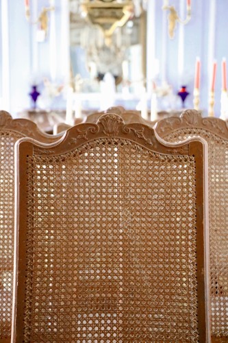Ensemble de huit chaises cannées d'époque Régence - Sièges Style Régence