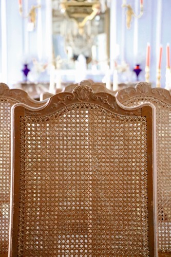 Ensemble de huit chaises cannées d'époque Régence - Sièges Style Régence