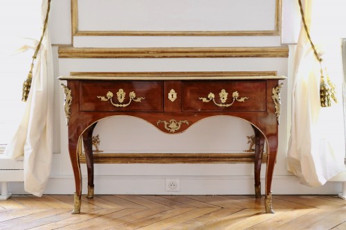 Mobilier Commode - Perruquière marquetée de bois d’amarante