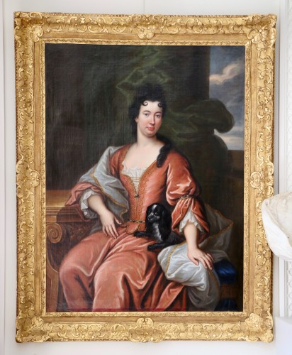 Pair of portraits of Anne-Marie Beuzelin de Bosmelet and Renée Bouthillier de Chavigny - Louis XIV