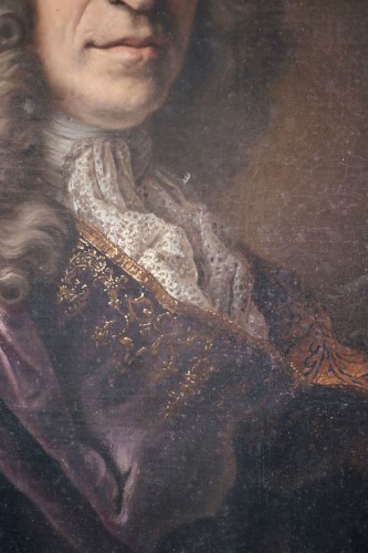XVIIIe siècle - Paire de portraits représentants un homme et une femme de qualité