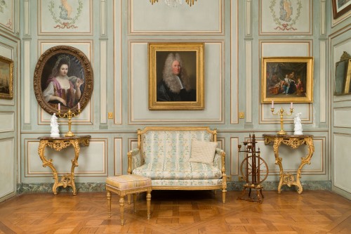 Paire de consoles Louis XV en bois doré - Louis XV