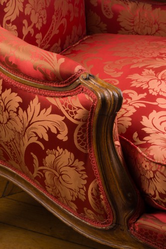 Paire de bergères à la Reine Louis XV estampillée Jacques Pierre Letellier - Louis XV