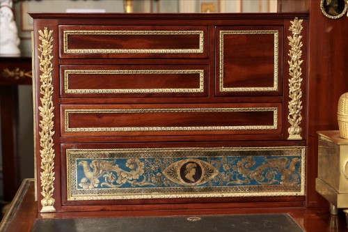 Mobilier Bureau et Secrétaire - Bureau à gradin d'époque Empire