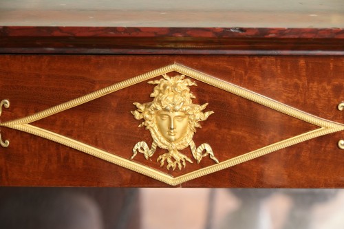 Empire - Paire de tables consoles estampillée Bernard Molitor