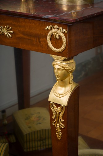 Antiquités - Paire de tables consoles estampillée Bernard Molitor