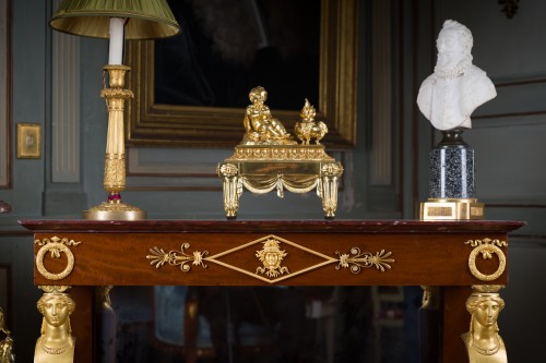 Paire de tables consoles estampillée Bernard Molitor - Galerie Pellat de Villedon