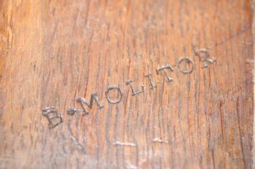 Antiquités - Paire de tables consoles estampillée Bernard Molitor