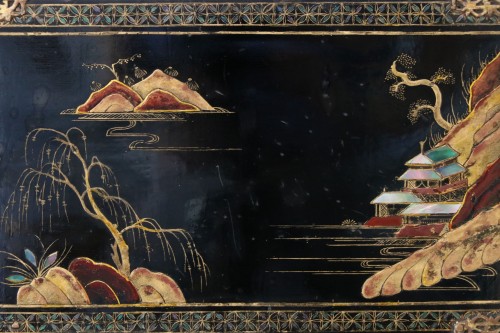 Antiquités - Coffret écritoire de voyage japonais