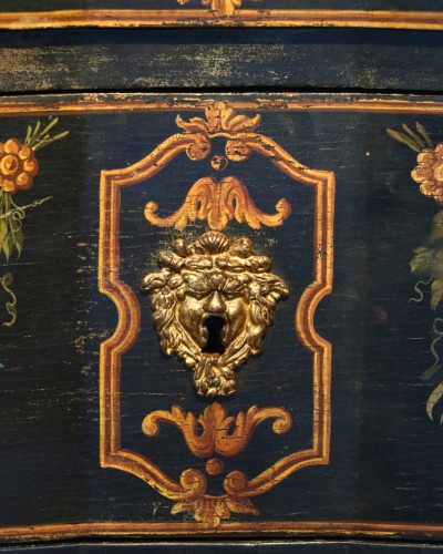 Louis XIV - Commode laquée d'époque Louis XIV