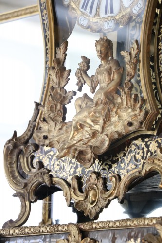Cartel en marqueterie Boulle et sa console d’applique au C couronné - Louis XV