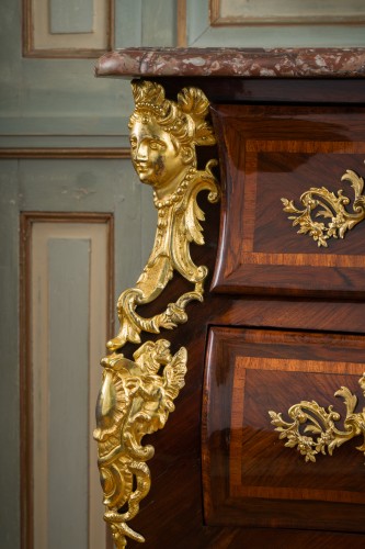 XVIIIe siècle - Commode Louis XV, estampillée Criaerd et JME