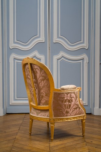 Sièges Fauteuil & Bergère - Paire de bergères Louis XVI, estampillée Antoine Gailliard