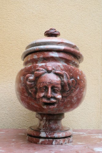 Objet de décoration Cassolettes, coupe et vase - Paire de vases en marbre d'époque Louis XIV