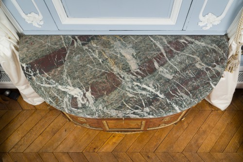 Mobilier Commode - Commode demi-lune d'époque Louis XVI