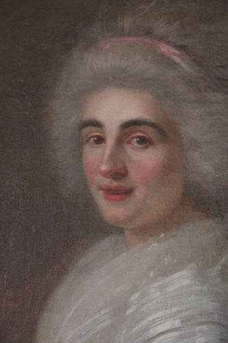 Tableaux et dessins Tableaux XVIIIe siècle - Portrait d'une pianiste, attribué à Jean-François Marie Bellier (1745-1836) 