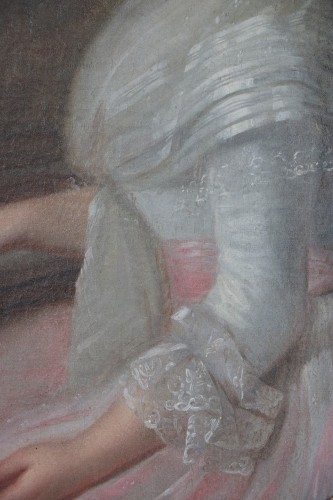 Portrait d'une pianiste, attribué à Jean-François Marie Bellier (1745-1836)  - Galerie Pellat de Villedon