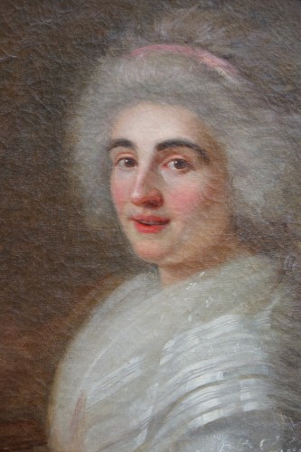 Portrait d'une pianiste, attribué à Jean-François Marie Bellier (1745-1836) - Galerie Pellat de Villedon