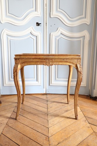 Table en cabaret d'époque Louis XV - Galerie Pellat de Villedon