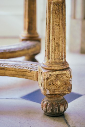 Louis XIV - Louis XIV giltwood console table