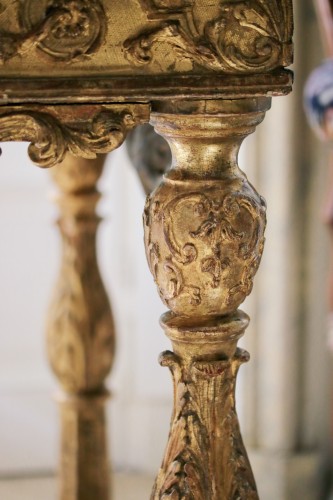Antiquités - Louis XIV giltwood console table