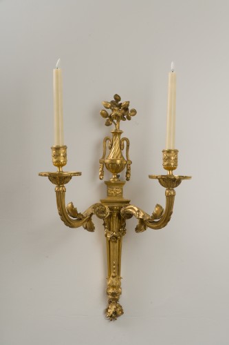 Paire d’appliques Louis XVI - Luminaires Style Louis XVI