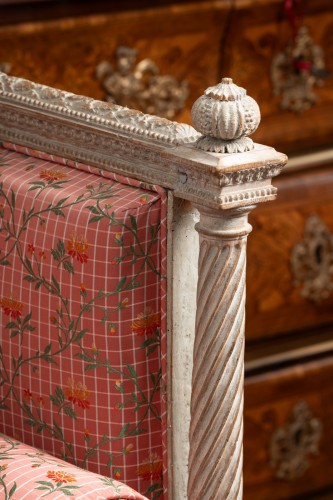 XVIIIe siècle - Lit de repos d'époque Louis XVI