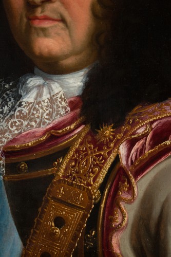 XVIIe siècle -  Portrait de Louis XIV, Atelier de Hyacinthe Rigaud