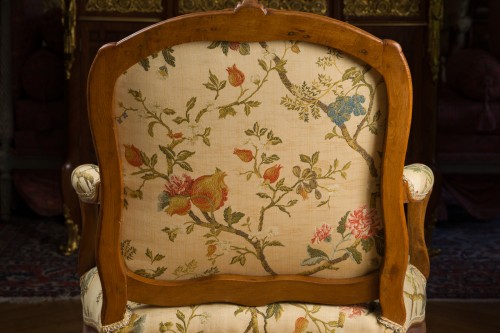 Antiquités - Suite de quatre fauteuils à la reine, estampillés Tilliard