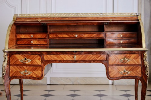 Mobilier Bureau et Secrétaire - Bureau à cylindre estampillé Tuart et Boudin