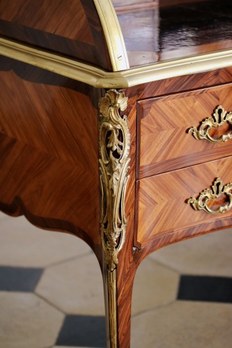 XVIIIe siècle - Bureau à cylindre estampillé Tuart et Boudin