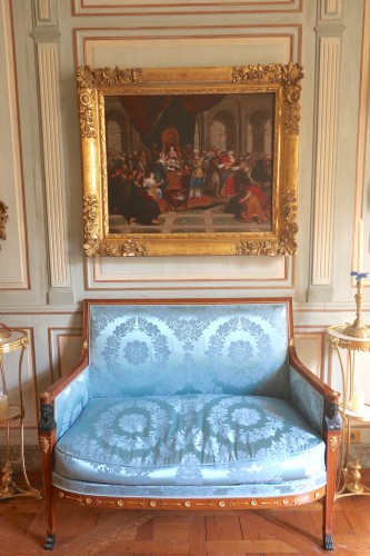 Suite de deux bergères, deux fauteuils et un canapé de Jean-Baptiste Demay - Sièges Style Directoire